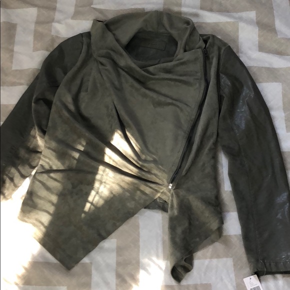 Anthropologie jacket suede and faux leather xs - Picture 8 of 8